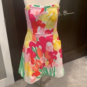 Lilly Pulitzer Strapless floral dress